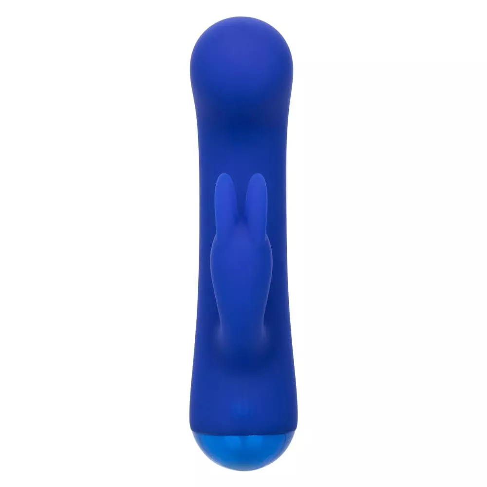 Thicc Chubby Bunny Liquid Silicone Rabbit Vibrator In Blue